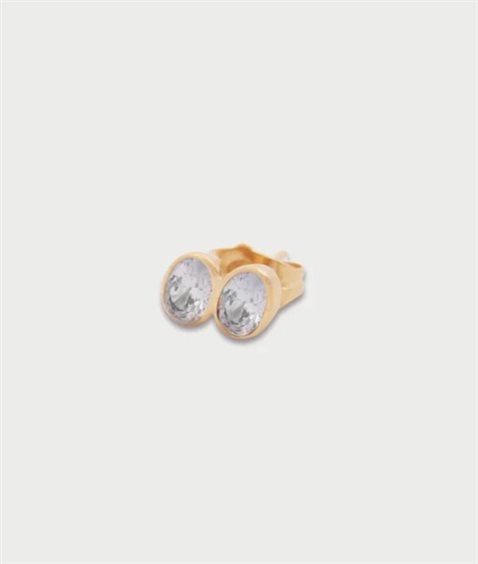 Single earring Rue des Mille Woman in Metal Alloy Zircone OR-039 M5 AU - OR-039 M5 AU